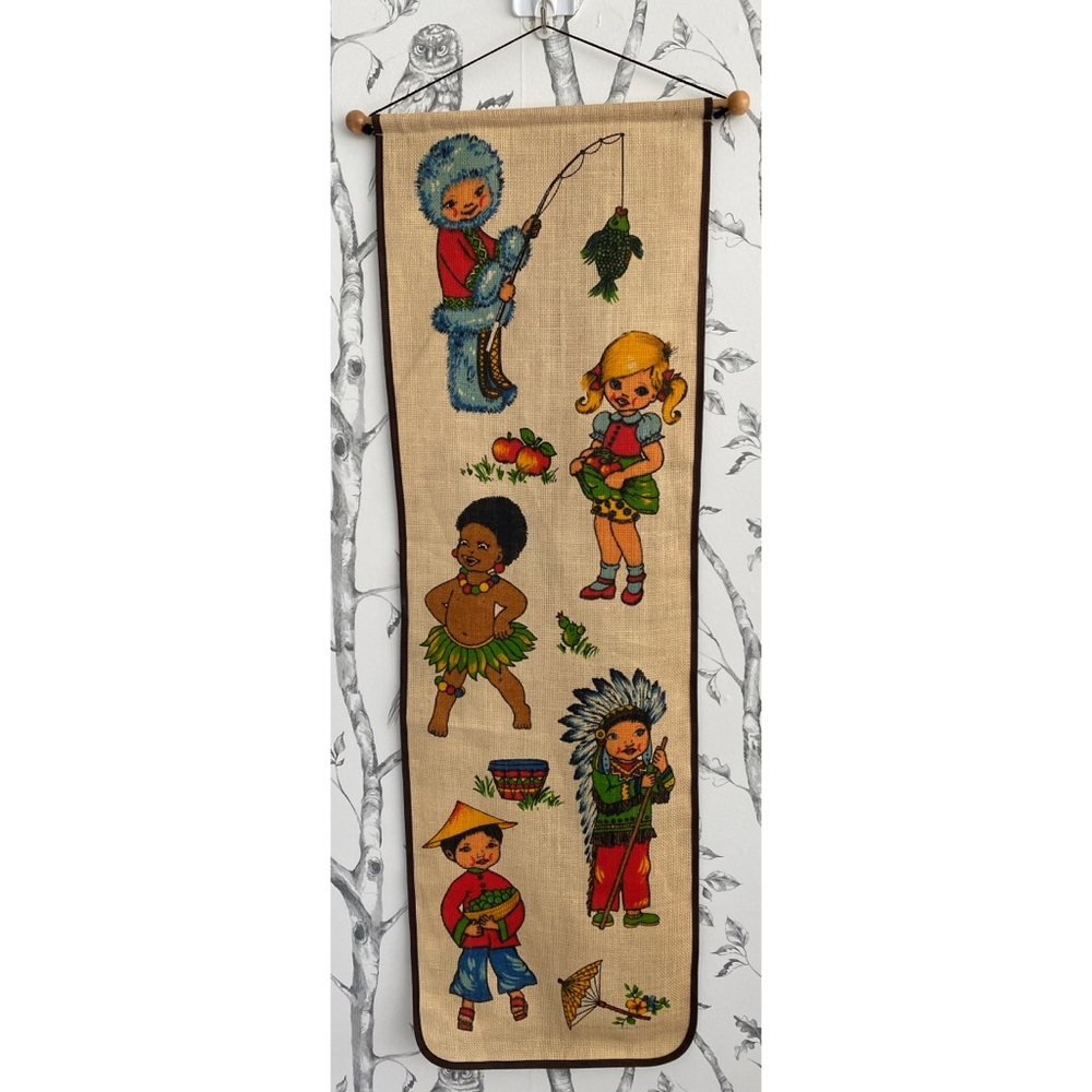 VINTAGE 60’s Jute Wall Art - Signed and Numbered